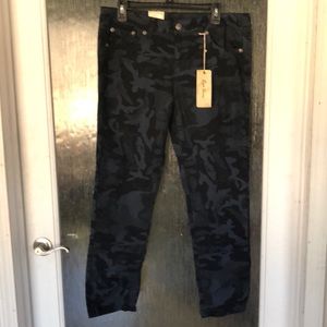 NWT blue camo skinny jeans